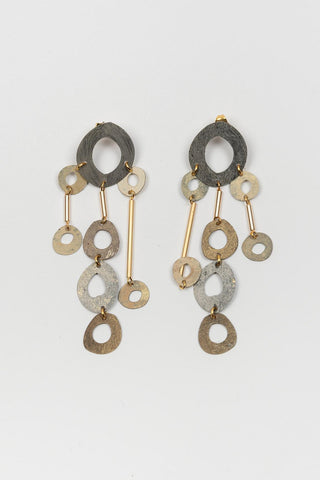 Arel Multimetal Drop Earrings FL Private Collection
