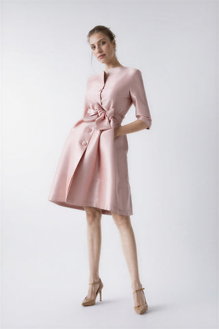 Pale pink Odelia trench dress