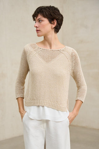 Camisola Évela bege areia