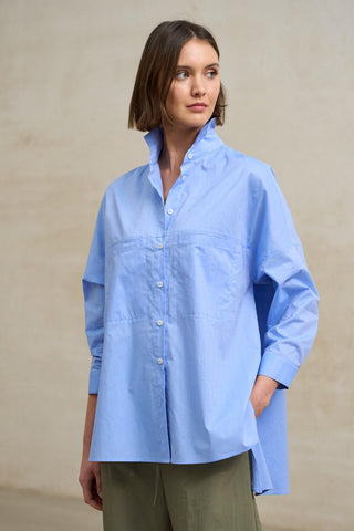 Seraya medium blue shirt
