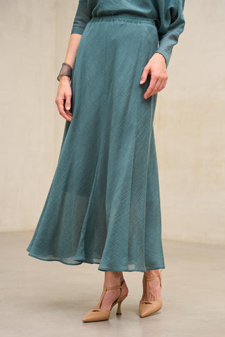 Light blue plain skirt