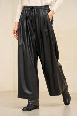 Jauri black vegan leather pants