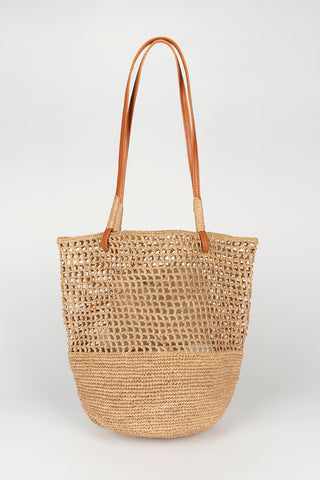 Bolso Tarev rafia natural