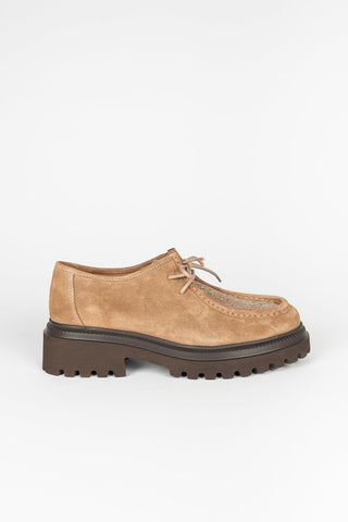 Sapato Teo camurça camel