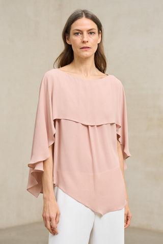 Blusa Támara rosa empolvado