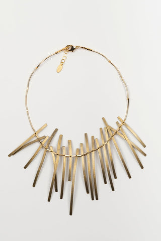 Ordalen necklace in brass FL Private Collection