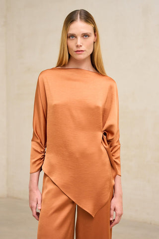 Leia brick blouse