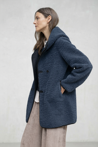 Abrigo Sirmione reversible marino