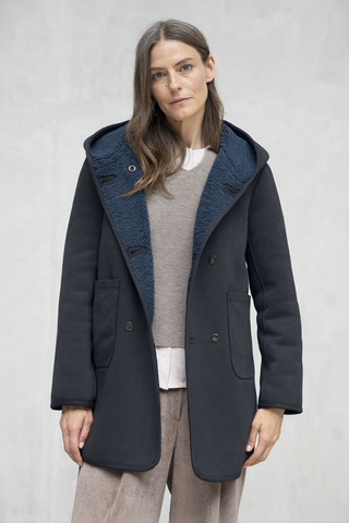 Abrigo Sirmione reversible marino