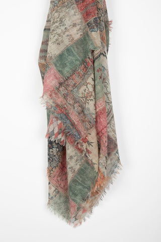 Manarola patchwork scarf