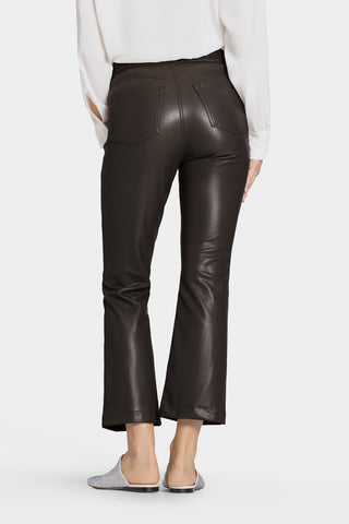 Calças Cambio com cós elástico e efeito pele