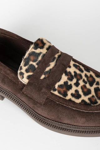 ZAPATO MARRON LEOPARDO
