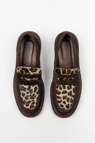 ZAPATO MARRON LEOPARDO