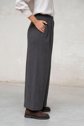 PANTALON DOBLE BOTÓN CRUZADO GRIS MARENGO