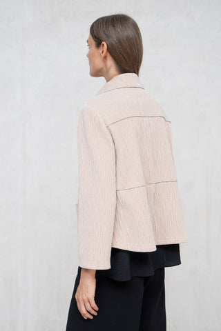 CAZADORA TERCIOPELO CORTES BEIGE