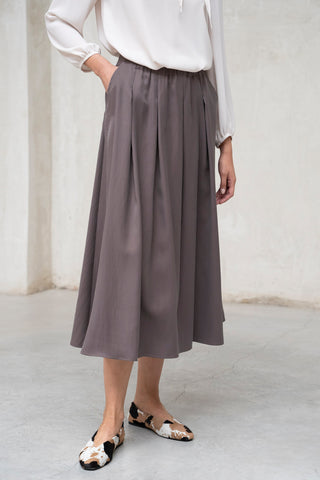 FALDA VOLUMEN MARRON