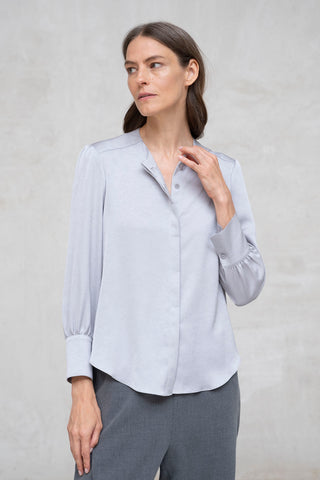 CAMISA CUELLO CAJA GRIS PERLA