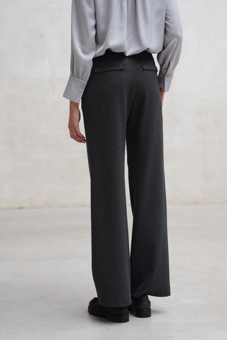 PANTALÓN RECTO LARGO ANTRACITA