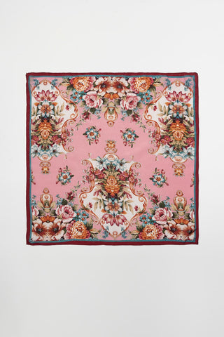 FULAR ROSA ESTAMPADO