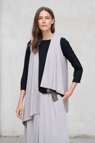 CHALECO PUNTO ASIMÉTRICO HUESO