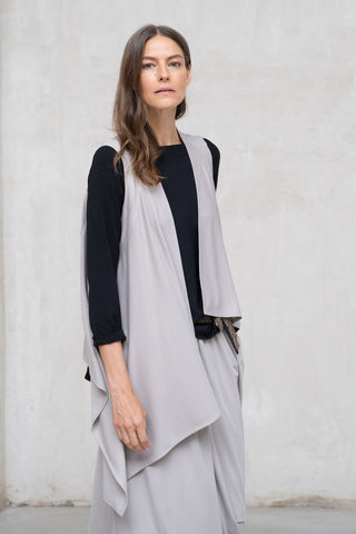 CHALECO PUNTO ASIMÉTRICO HUESO