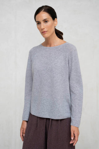 JERSEY CASHMERE Y SEDA GRIS