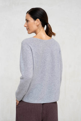 JERSEY CASHMERE Y SEDA GRIS