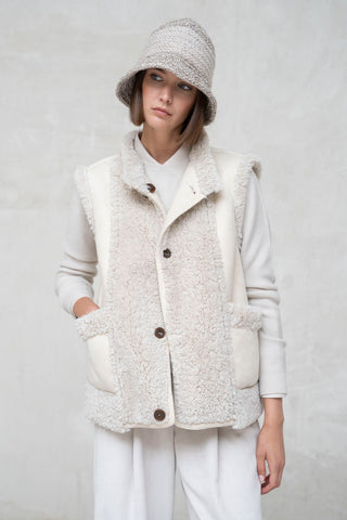 CHALECO CORTO REVERSIBLE 