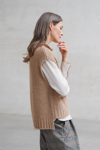 CHALECO ANCONA AMPLIO CAMEL