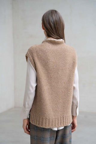 CHALECO ANCONA AMPLIO CAMEL