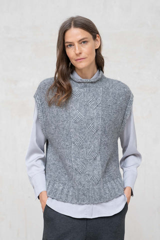 CHALECO ANCONA AMPLIO GRIS