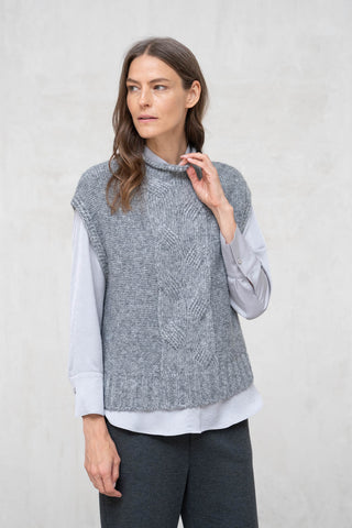 CHALECO ANCONA AMPLIO GRIS