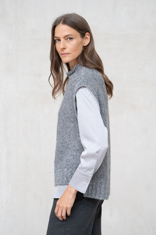 CHALECO ANCONA AMPLIO GRIS