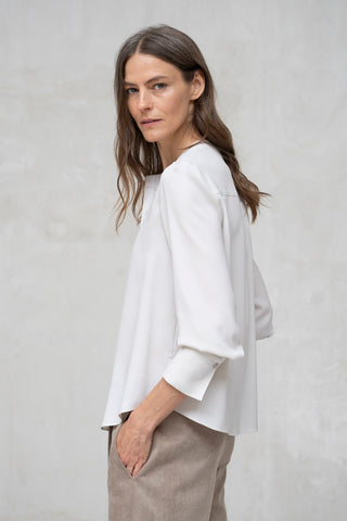 CAMISA FERMO CUELLO CAJA BEIGE