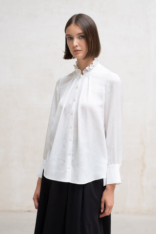 BLUSA NOVIGLIO CUELLO BONITO BLANCO