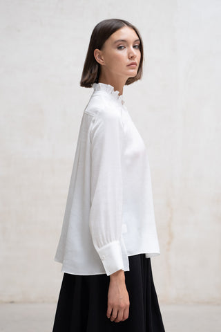 BLUSA NOVIGLIO CUELLO BONITO BLANCO