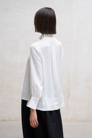 BLUSA NOVIGLIO CUELLO BONITO BLANCO