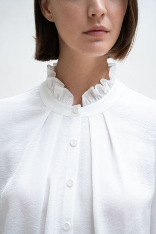 BLUSA NOVIGLIO CUELLO BONITO BLANCO