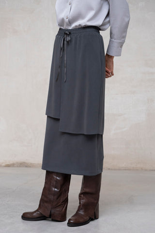 FALDA CHIAVARI SOBRECAPAS GRIS 