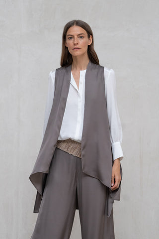 CHALECO VARENNA LARGO ASIMÉTRICO TOPO