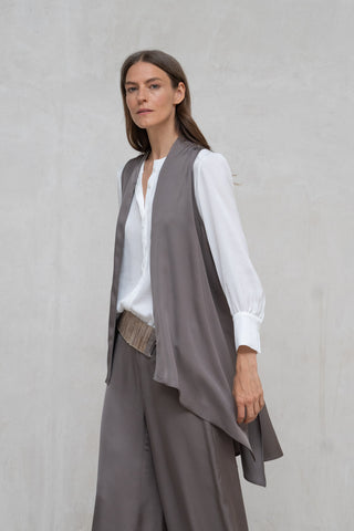 CHALECO VARENNA LARGO ASIMÉTRICO TOPO