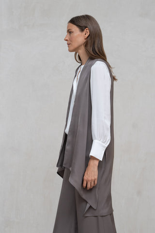 CHALECO VARENNA LARGO ASIMÉTRICO TOPO