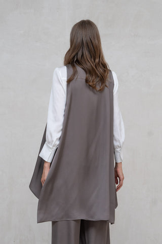 CHALECO VARENNA LARGO ASIMÉTRICO TOPO