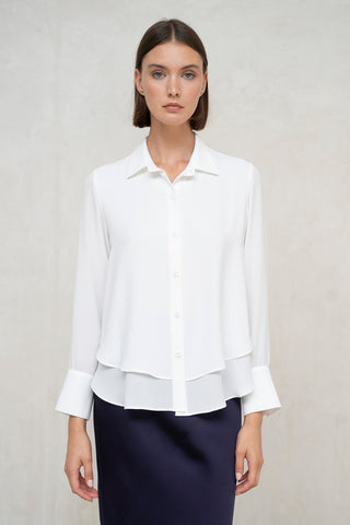 CAMISA COMO DOBLE CAPA HUESO