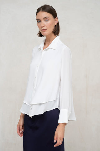 CAMISA COMO DOBLE CAPA HUESO