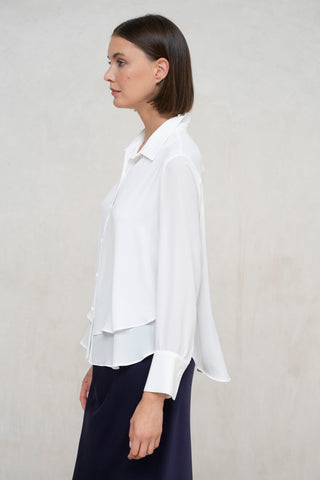 CAMISA COMO DOBLE CAPA HUESO