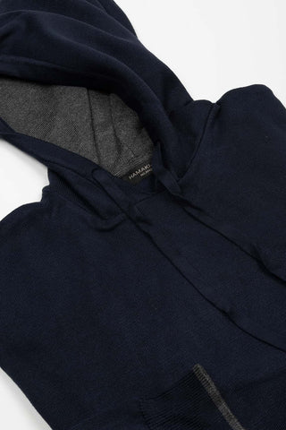 SUDADERA HAMAKI AZUL CAPUCHA