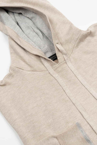 SUDADERA HAMAKI BEIGE CAPUCHA