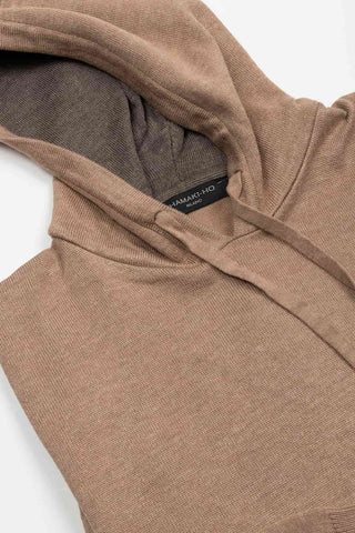SUDADERA HAMAKI CAMEL CAPUCHA