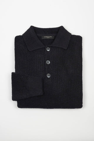 JERSEY BOTONES PUNTO HAMAKI AZUL